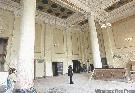 Peeling paint in the hall shows the toll time has taken on the heritage building. (KEN GIGLIOTTI / WINNIPEG FREE PRESS )